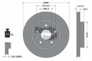 BDS1443 Brzdový kotouč BENDIX Braking