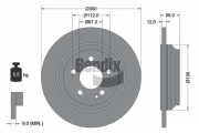 BDS1187 Brzdový kotouč BENDIX Braking
