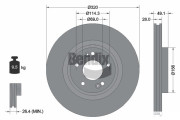 BDS2070 Brzdový kotouč BENDIX Braking