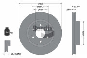 BDS1536 Brzdový kotouč BENDIX Braking