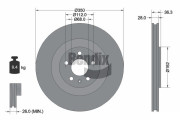 BDS1516HC Brzdový kotouč BENDIX Braking