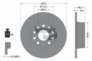 BDS1581 Brzdový kotouč BENDIX Braking