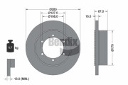 BDS2304 BENDIX Braking brzdový kotúč BDS2304 BENDIX Braking