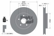 BDS2342HC BENDIX Braking brzdový kotúč BDS2342HC BENDIX Braking