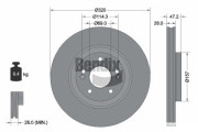 BDS1599 Brzdový kotouč BENDIX Braking