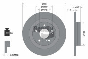 BDS2296 BENDIX Braking brzdový kotúč BDS2296 BENDIX Braking