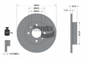 BDS2310 BENDIX Braking brzdový kotúč BDS2310 BENDIX Braking