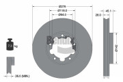 BDS2214 Brzdový kotouč BENDIX Braking