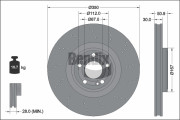 BDS2201HC Brzdový kotouč BENDIX Braking
