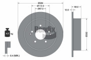 BDS2343 BENDIX Braking brzdový kotúč BDS2343 BENDIX Braking