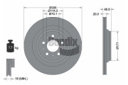 BDS2314 BENDIX Braking brzdový kotúč BDS2314 BENDIX Braking