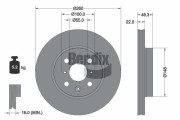 BDS2324 BENDIX Braking brzdový kotúč BDS2324 BENDIX Braking
