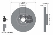 BDS2338HC BENDIX Braking brzdový kotúč BDS2338HC BENDIX Braking