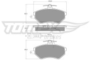 TX 10-111 Sada brzdových destiček, kotoučová brzda TOMEX Brakes