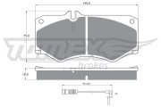 TX 10-202 Sada brzdových destiček, kotoučová brzda TOMEX Brakes