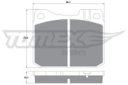 TX 10-224 Sada brzdových destiček, kotoučová brzda TOMEX Brakes