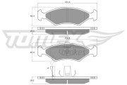 TX 10-29 Sada brzdových destiček, kotoučová brzda TOMEX Brakes