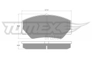 TX 10-30 Sada brzdových destiček, kotoučová brzda TOMEX Brakes