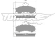 TX 10-46 Sada brzdových destiček, kotoučová brzda TOMEX Brakes