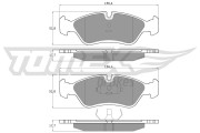 TX 10-68 Sada brzdových destiček, kotoučová brzda TOMEX Brakes