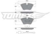 TX 10-691 Sada brzdových destiček, kotoučová brzda TOMEX Brakes