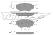 TX 10-792 Sada brzdových destiček, kotoučová brzda TOMEX Brakes