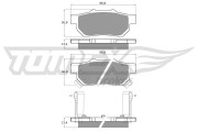 TX 10-99 Sada brzdových destiček, kotoučová brzda TOMEX Brakes