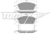 TX 11-05 Sada brzdových destiček, kotoučová brzda TOMEX Brakes