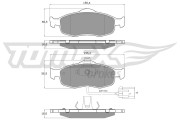 TX 11-191 Sada brzdových destiček, kotoučová brzda TOMEX Brakes