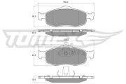 TX 11-19 Sada brzdových destiček, kotoučová brzda TOMEX Brakes