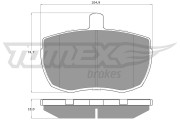 TX 11-21 Sada brzdových destiček, kotoučová brzda TOMEX Brakes