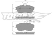 TX 11-28 Sada brzdových destiček, kotoučová brzda TOMEX Brakes