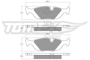 TX 11-30 Sada brzdových destiček, kotoučová brzda TOMEX Brakes