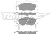 TX 11-37 Sada brzdových destiček, kotoučová brzda TOMEX Brakes