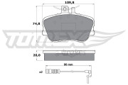 TX 11-461 Sada brzdových destiček, kotoučová brzda TOMEX Brakes