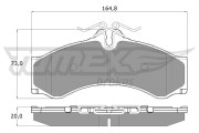 TX 11-48 Sada brzdových destiček, kotoučová brzda TOMEX Brakes