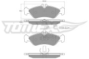 TX 11-501 Sada brzdových destiček, kotoučová brzda TOMEX Brakes