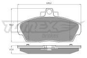 TX 11-511 Sada brzdových destiček, kotoučová brzda TOMEX Brakes