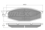 TX 11-56 Sada brzdových destiček, kotoučová brzda TOMEX Brakes