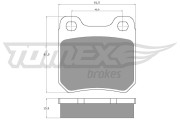 TX 11-61 Sada brzdových destiček, kotoučová brzda TOMEX Brakes