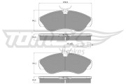 TX 11-731 Sada brzdových destiček, kotoučová brzda TOMEX Brakes