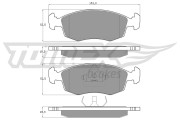 TX 11-85 Sada brzdových destiček, kotoučová brzda TOMEX Brakes