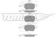 TX 12-12 Sada brzdových destiček, kotoučová brzda TOMEX Brakes