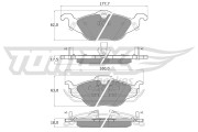 TX 12-21 Sada brzdových destiček, kotoučová brzda TOMEX Brakes