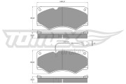 TX 12-36 Sada brzdových destiček, kotoučová brzda TOMEX Brakes