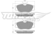 TX 12-44 Sada brzdových destiček, kotoučová brzda TOMEX Brakes