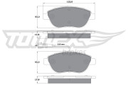 TX 12-482 Brzdové destičky TOMEX Brakes