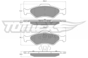 TX 12-53 Sada brzdových destiček, kotoučová brzda TOMEX Brakes