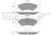 TX 12-54 Sada brzdových destiček, kotoučová brzda TOMEX Brakes