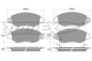 TX 12-62 Sada brzdových destiček, kotoučová brzda TOMEX Brakes